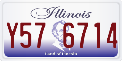 IL license plate Y576714