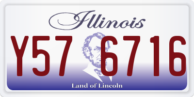 IL license plate Y576716