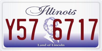 IL license plate Y576717