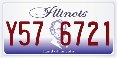 IL license plate Y576721