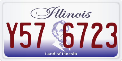 IL license plate Y576723