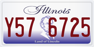 IL license plate Y576725