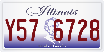 IL license plate Y576728
