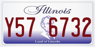 IL license plate Y576732