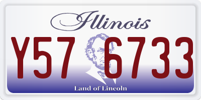 IL license plate Y576733