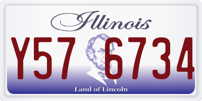 IL license plate Y576734