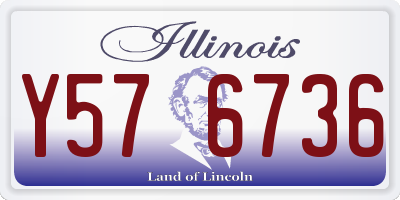 IL license plate Y576736
