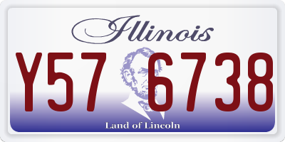 IL license plate Y576738