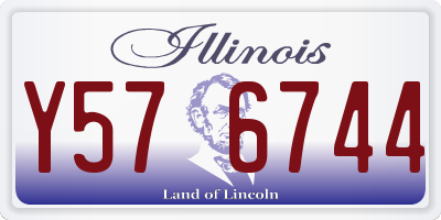 IL license plate Y576744