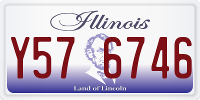 IL license plate Y576746
