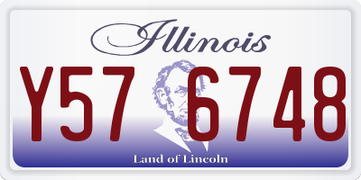 IL license plate Y576748