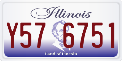 IL license plate Y576751