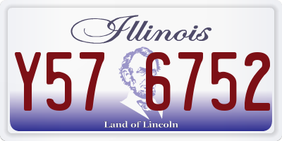 IL license plate Y576752