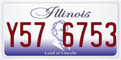 IL license plate Y576753