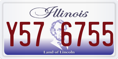 IL license plate Y576755