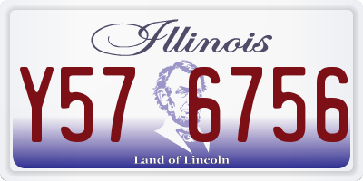IL license plate Y576756