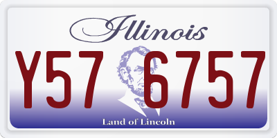 IL license plate Y576757