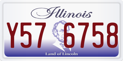 IL license plate Y576758