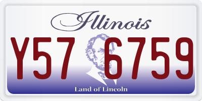 IL license plate Y576759