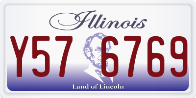 IL license plate Y576769