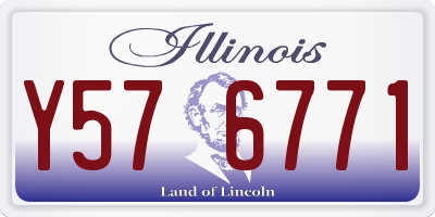 IL license plate Y576771