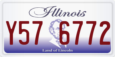 IL license plate Y576772