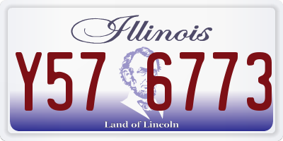 IL license plate Y576773