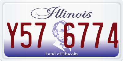 IL license plate Y576774