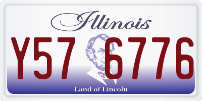 IL license plate Y576776