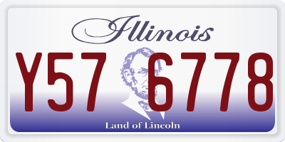 IL license plate Y576778