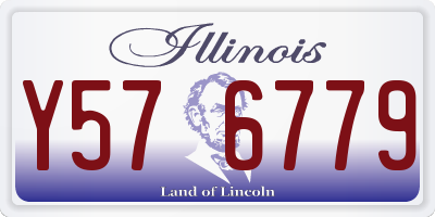IL license plate Y576779