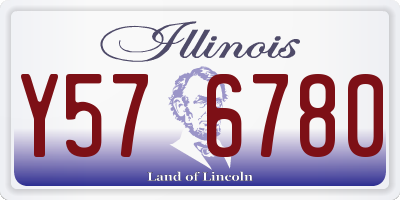 IL license plate Y576780