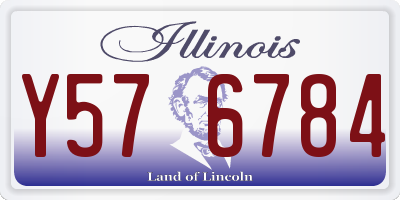 IL license plate Y576784