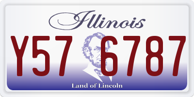 IL license plate Y576787