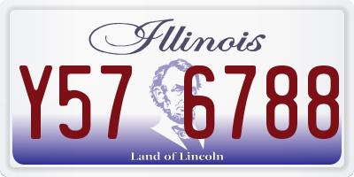 IL license plate Y576788