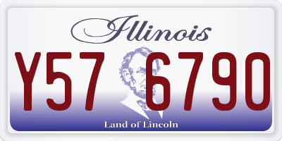 IL license plate Y576790