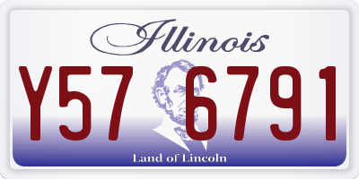 IL license plate Y576791