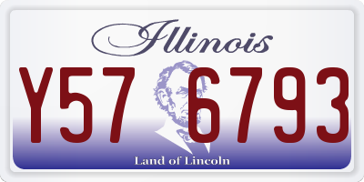 IL license plate Y576793