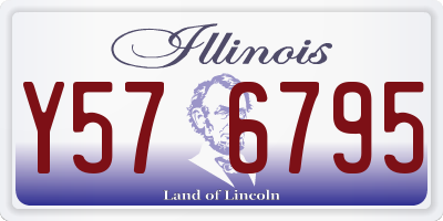 IL license plate Y576795