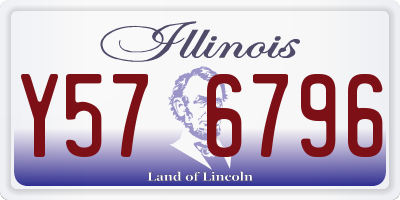 IL license plate Y576796