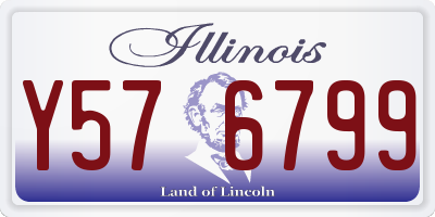 IL license plate Y576799