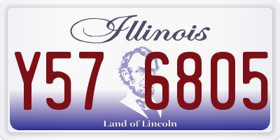 IL license plate Y576805