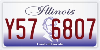 IL license plate Y576807