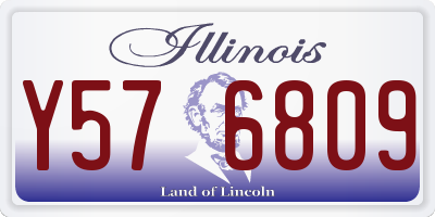 IL license plate Y576809