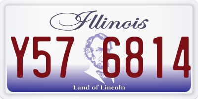 IL license plate Y576814