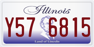 IL license plate Y576815
