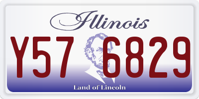 IL license plate Y576829