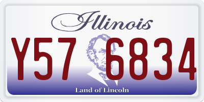 IL license plate Y576834