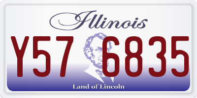 IL license plate Y576835