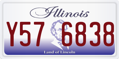 IL license plate Y576838